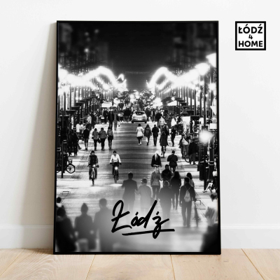 Plakat_Lodz_-_Piotrkowska_noca